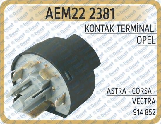 AEM 222381 Kontak Terminali Astra - Corsa - Vectra